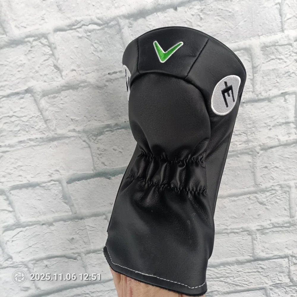 Callaway Elyte Golf Wood Headcover White Black Green Embroidered Driver b4